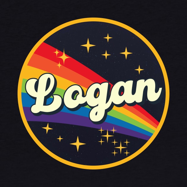 Logan - // Rainbow In Space Vintage Style by LMW Art